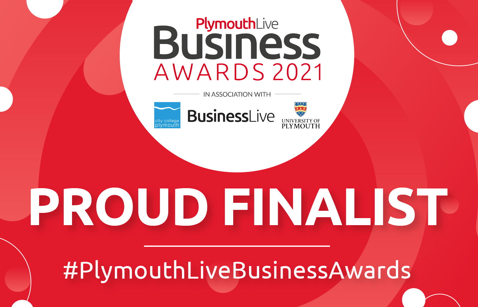Proud Finalist Plymouth Live Business Awards 2021